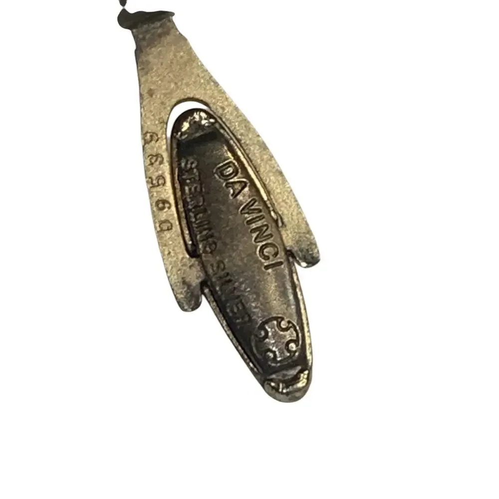 Vintage Signed DaVinci Cufflinks Intaglio Carved Soldier Bullet Back